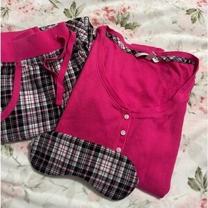 Victoria’s Secret 3-Piece Pajamas PJ’s Set Size XS